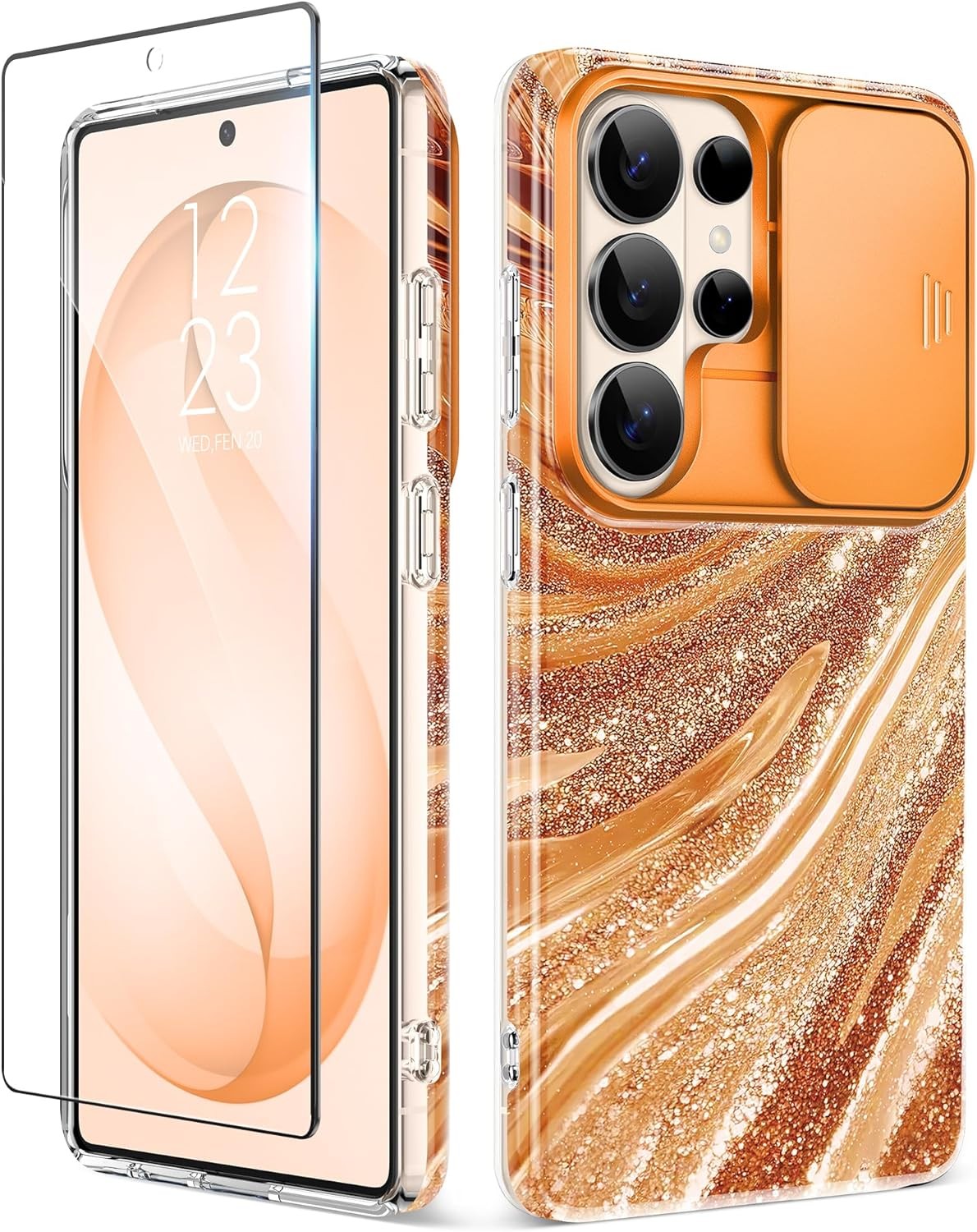 Samsung Galaxy S26 Ultra Case with Slide Camera Cover, Slim Fit Hard PC Cover