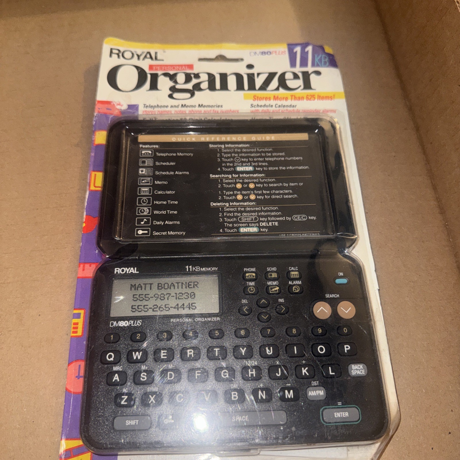 Royal Personal Organizer DM80 Plus Business & Personal Phone Organizer Sealed