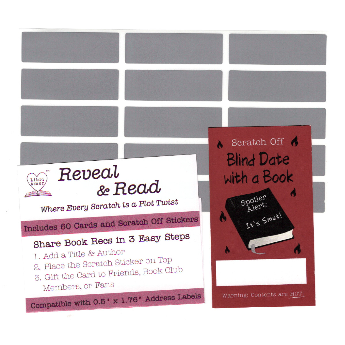 Blind Date with a Book Scratch Off Cards – Steamy Hot Smut Romance 60pk