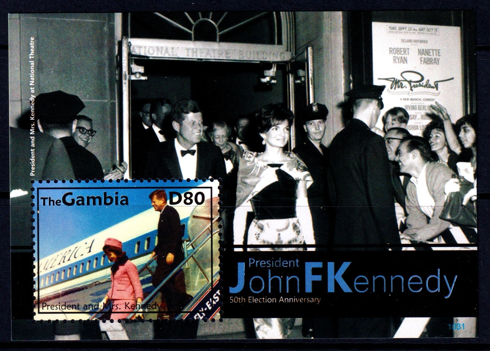 Gambia 2010 President John F Mint MNH Miniature Sheet SC 3332