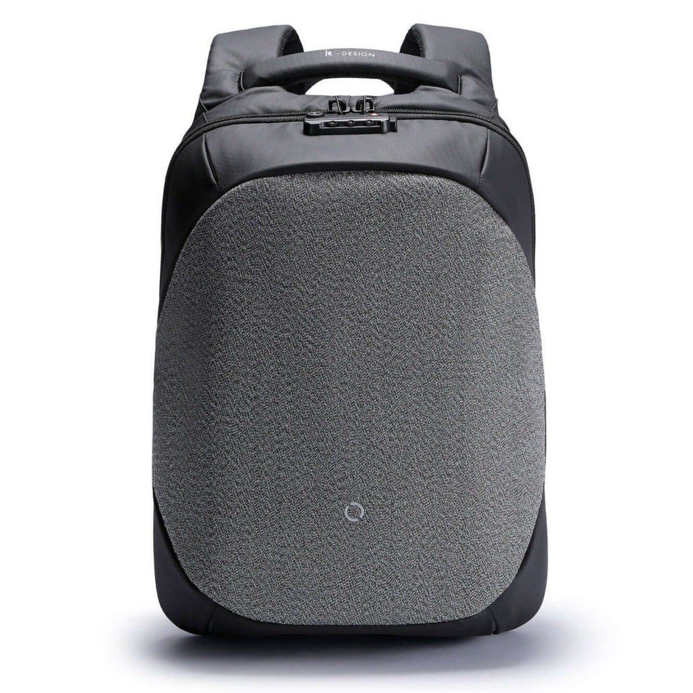 EUC KORIN $209 CLICKPACK PRO Slash Proof Waterproof Travel Backpack Silver Black