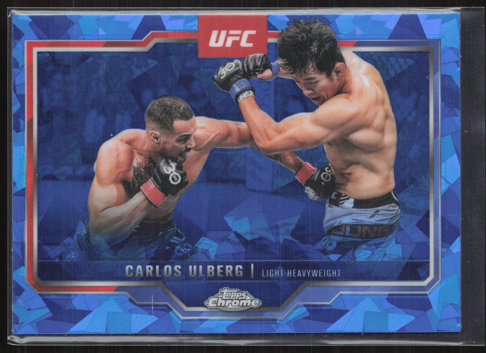 2025 Topps UFC Chrome Sapphire Carlos Ulberg #198