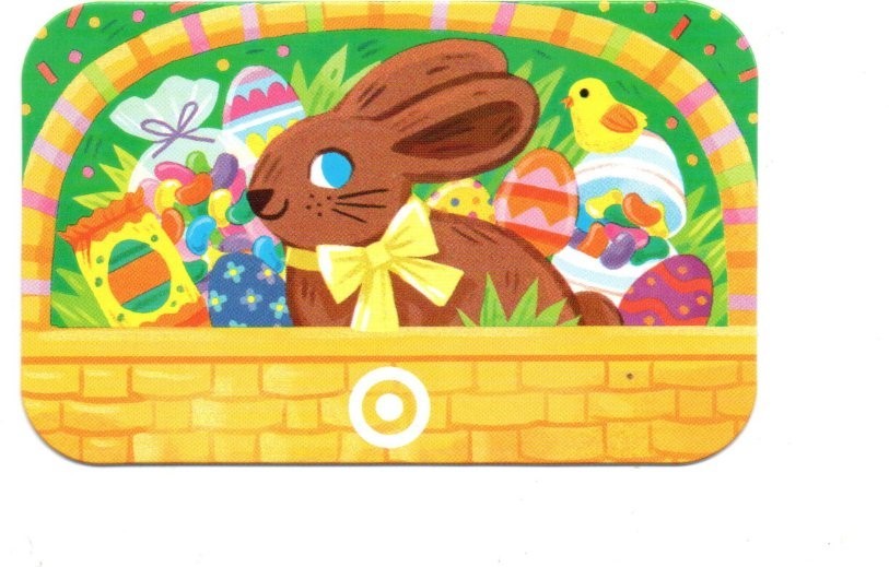 Target Easter Basket Chocolate Bunny Gift Card No $ Value Collectible 7677