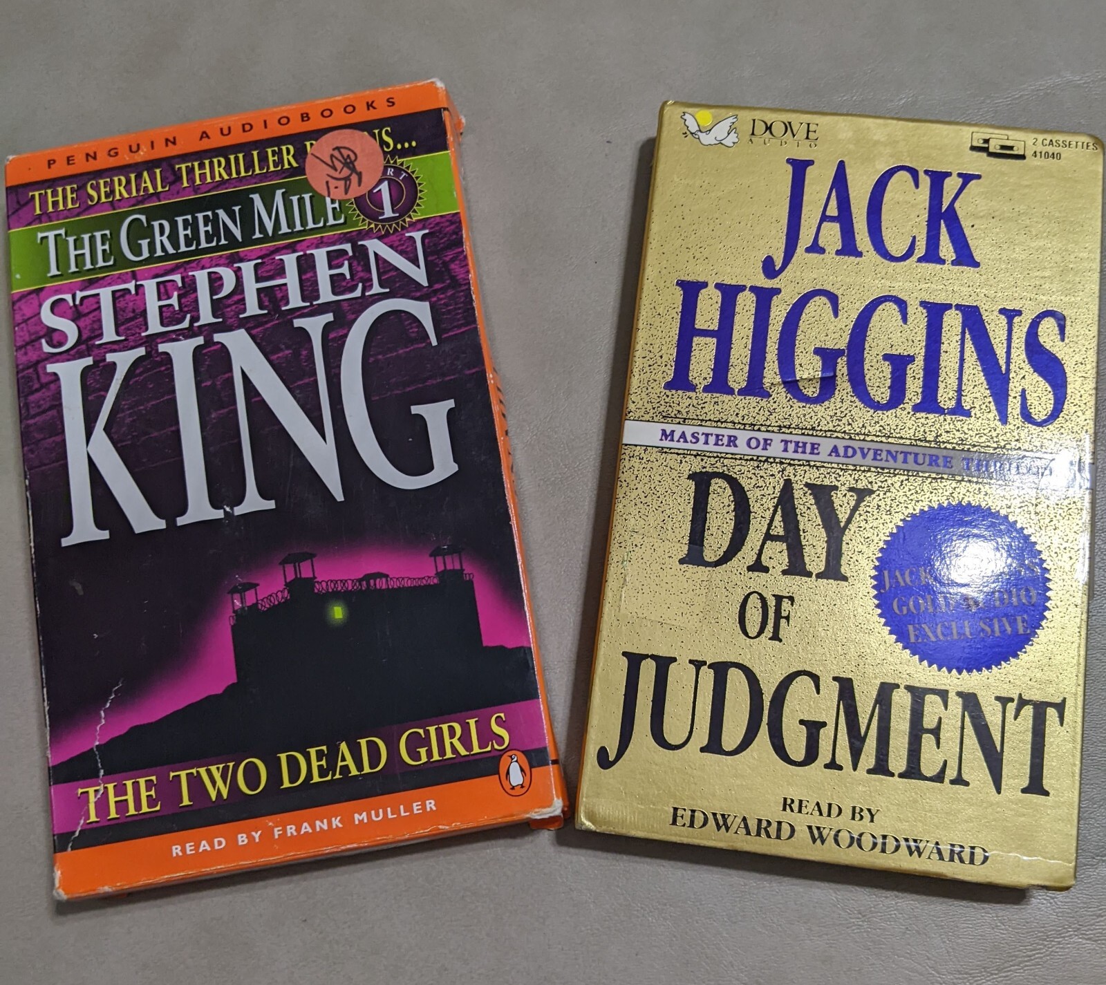 Stephen King Jack Higgins Audiobooks Set of 2 Classic Thrillers  Stephen King