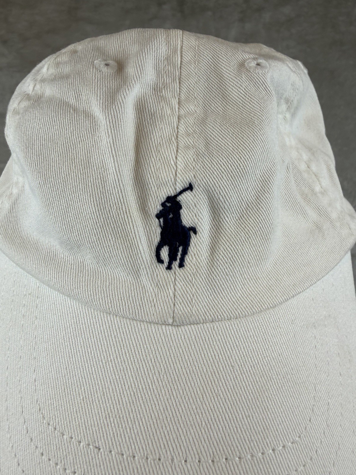 Polo Ralph Lauren Baby Baseball Cap White 12–24M Elastic Back