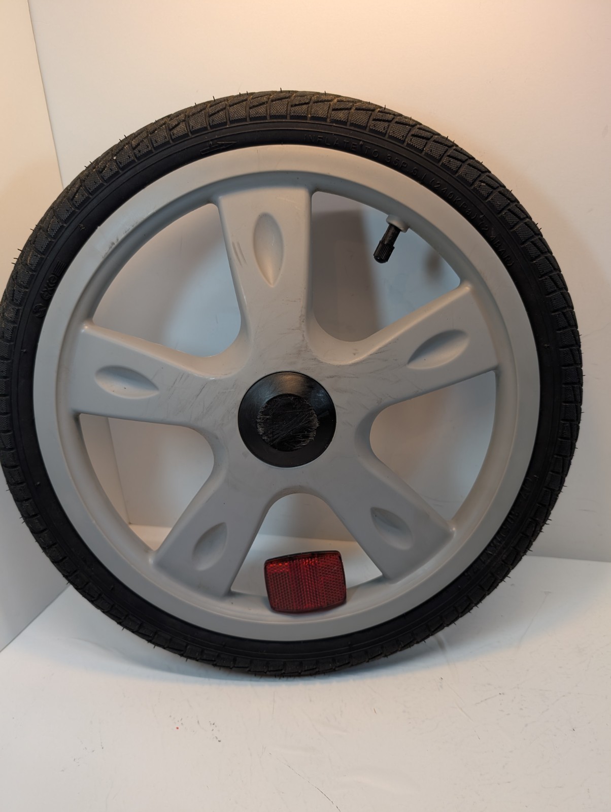 Instep 16" Bicycle Trailer Rear Gray Plastic Mag Wheel 1.75" Tire Quick Release