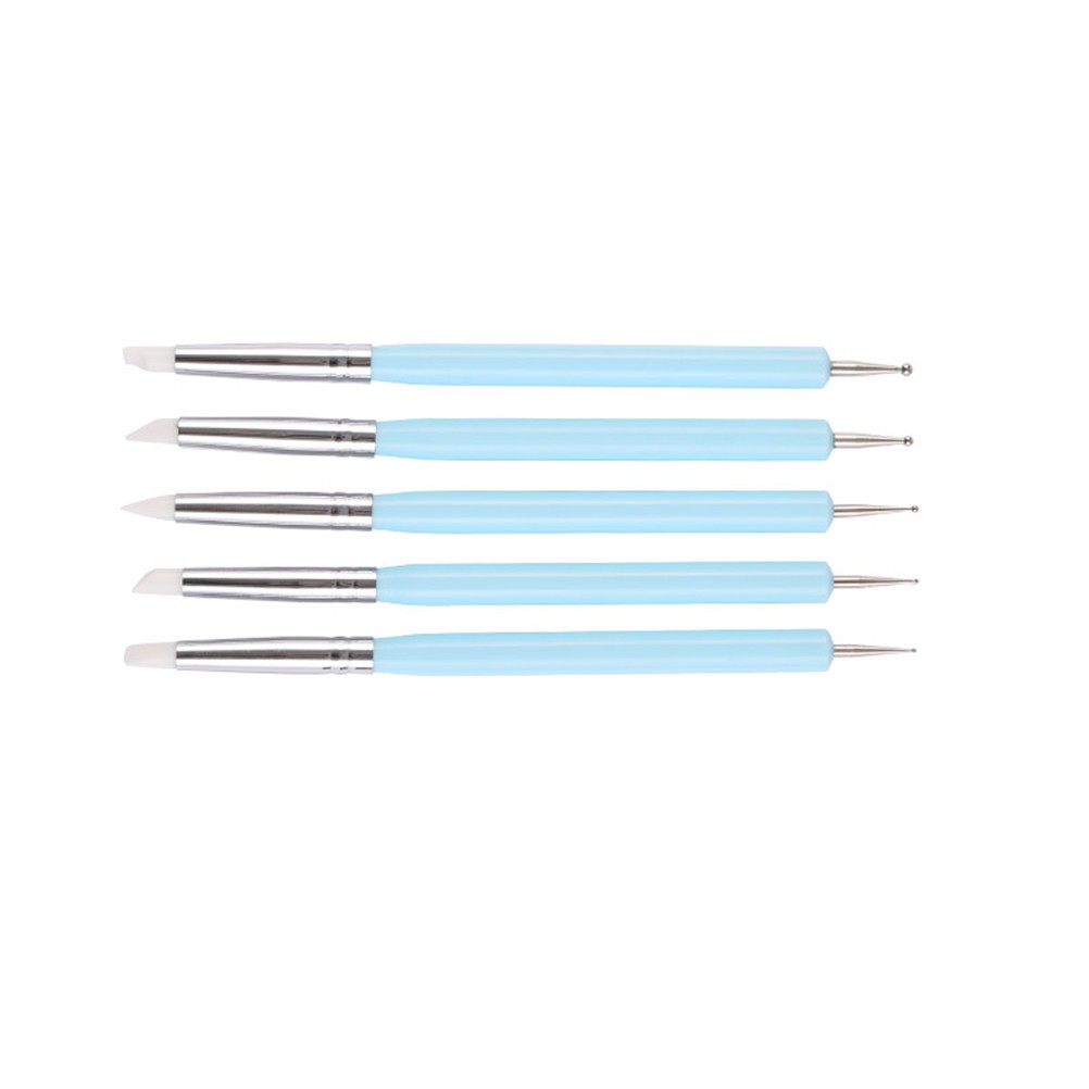  5 PCS Fondant Decorating Tools Cake Baking Supplies Embossing Pen