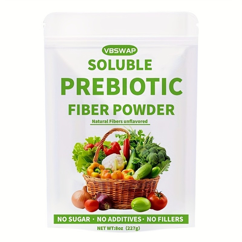 VBSWAP Prebiotic Fiber Powder Sugar Free Water Soluble 75 Servings Smoothies