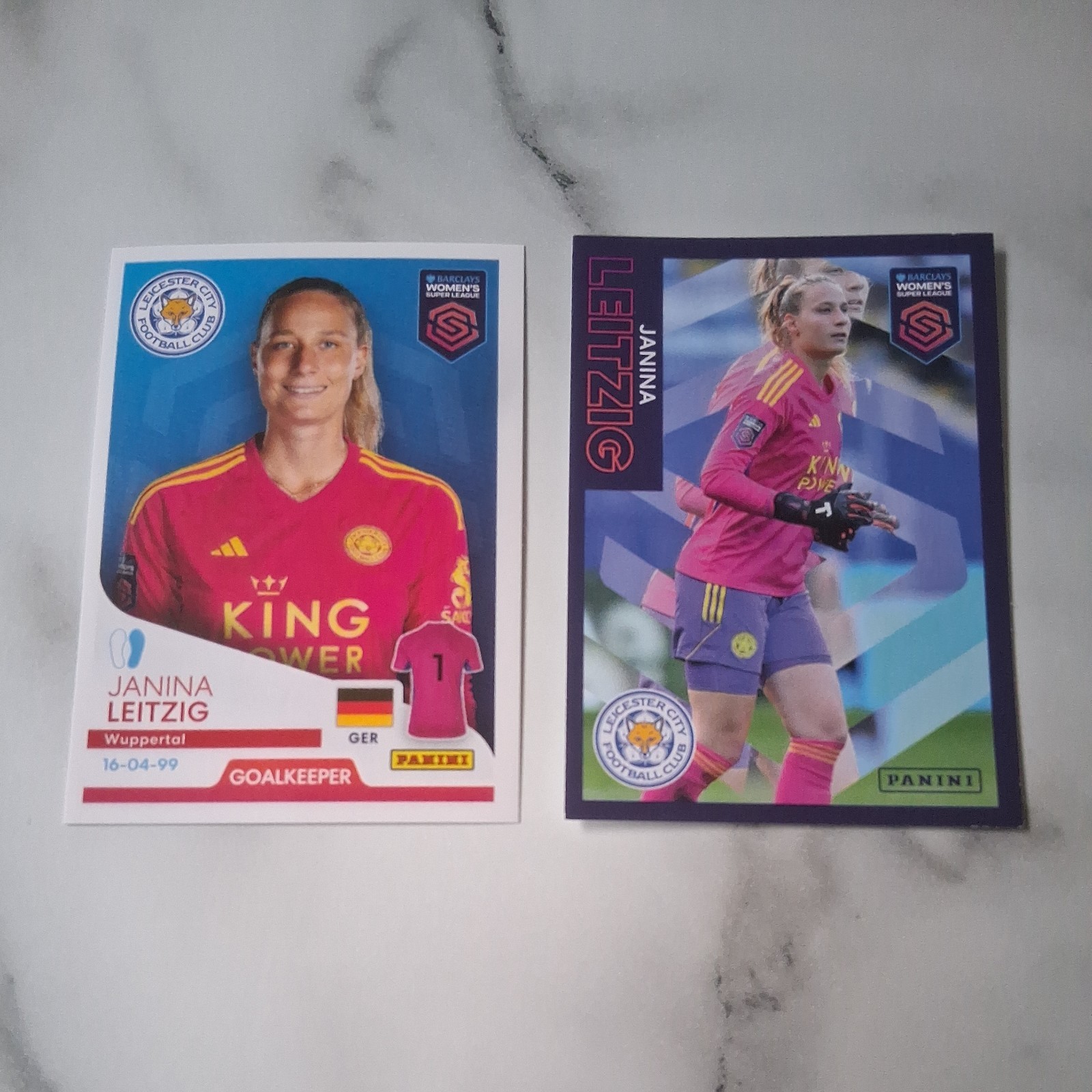 JANINA LEITZIG no.165/314 WOMENS SUPER LEAGUE 2024 PANINI STICKER 