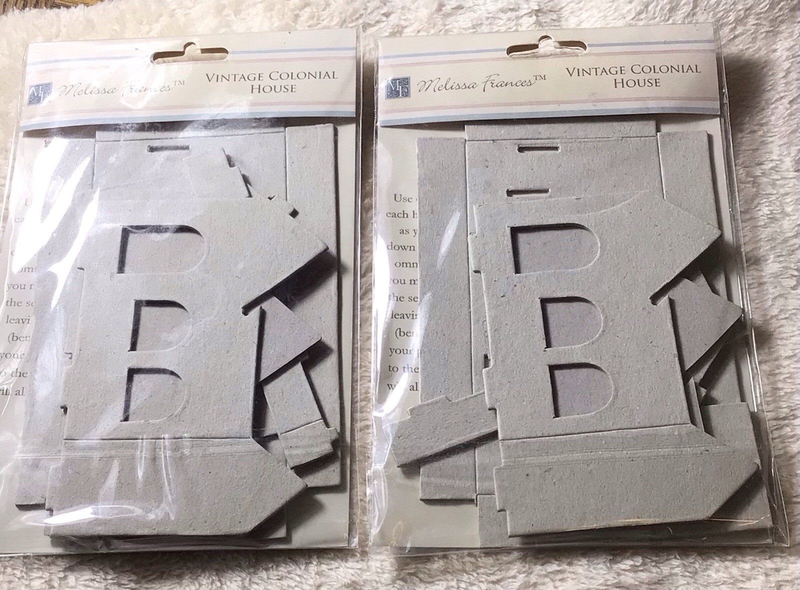 Melissa Frances Vintage Colonial Houses-4 Packs