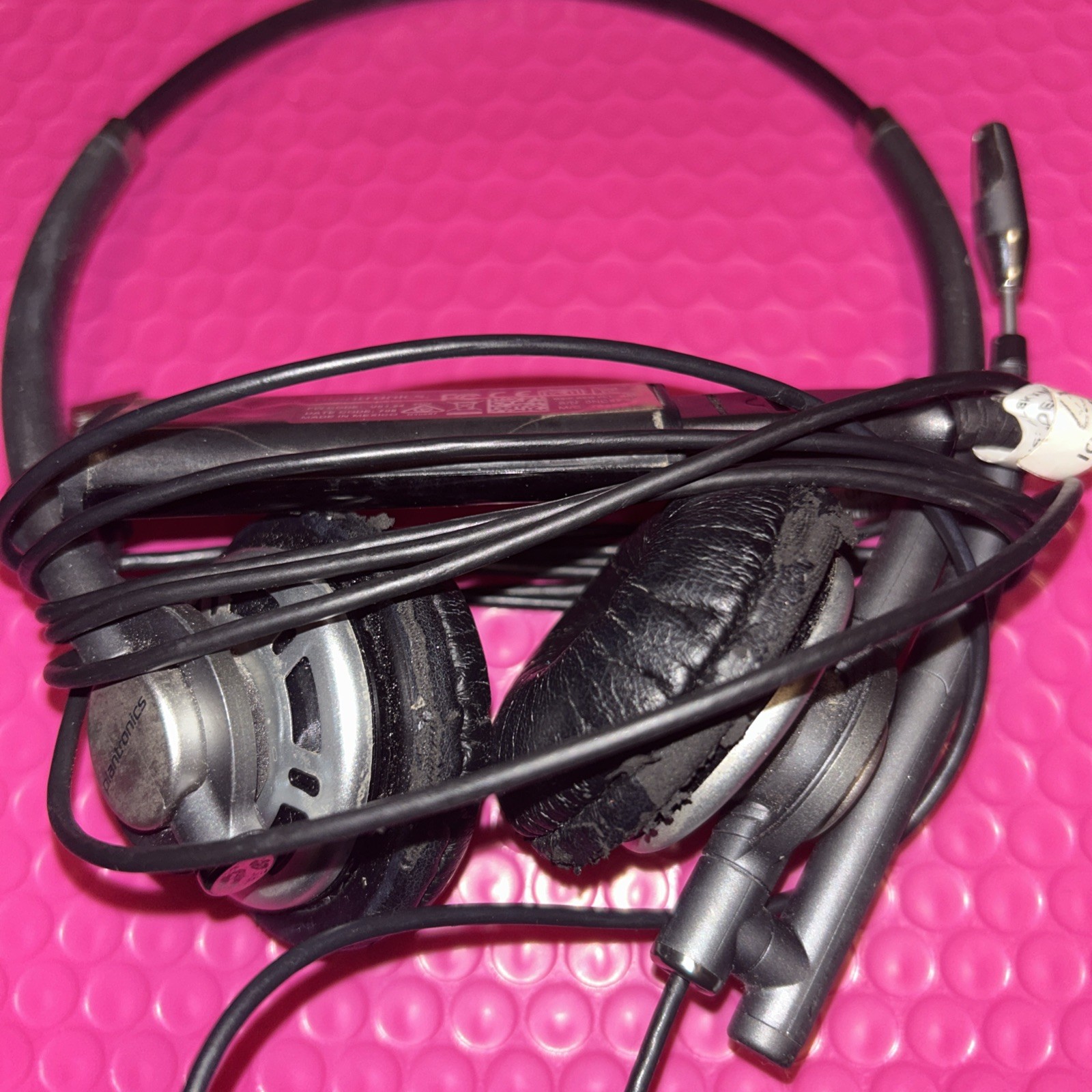 Plantronics EncorePro HW720 Headset With DA70 Adapter Black Wired USB