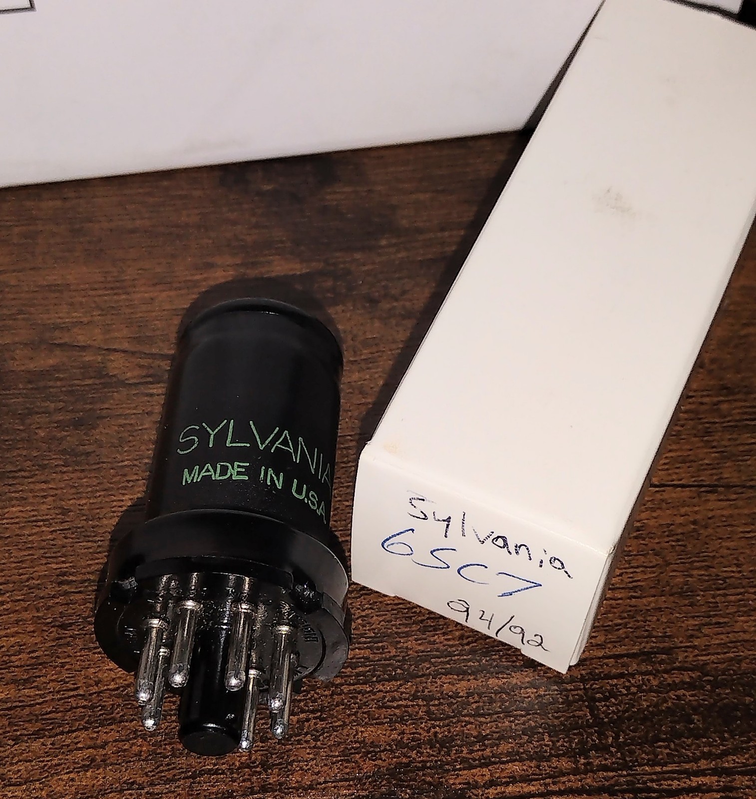 Vintage Tested Strong Sylvania 6SC7 Amplifier Radio Audio Loktal Vacuum Tube