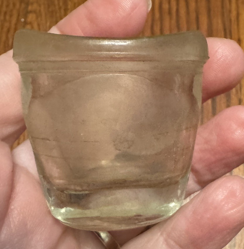 EYE WASH BATH CUP EYEWASH GLASS MEDICAL OPTICAL VINTAGE