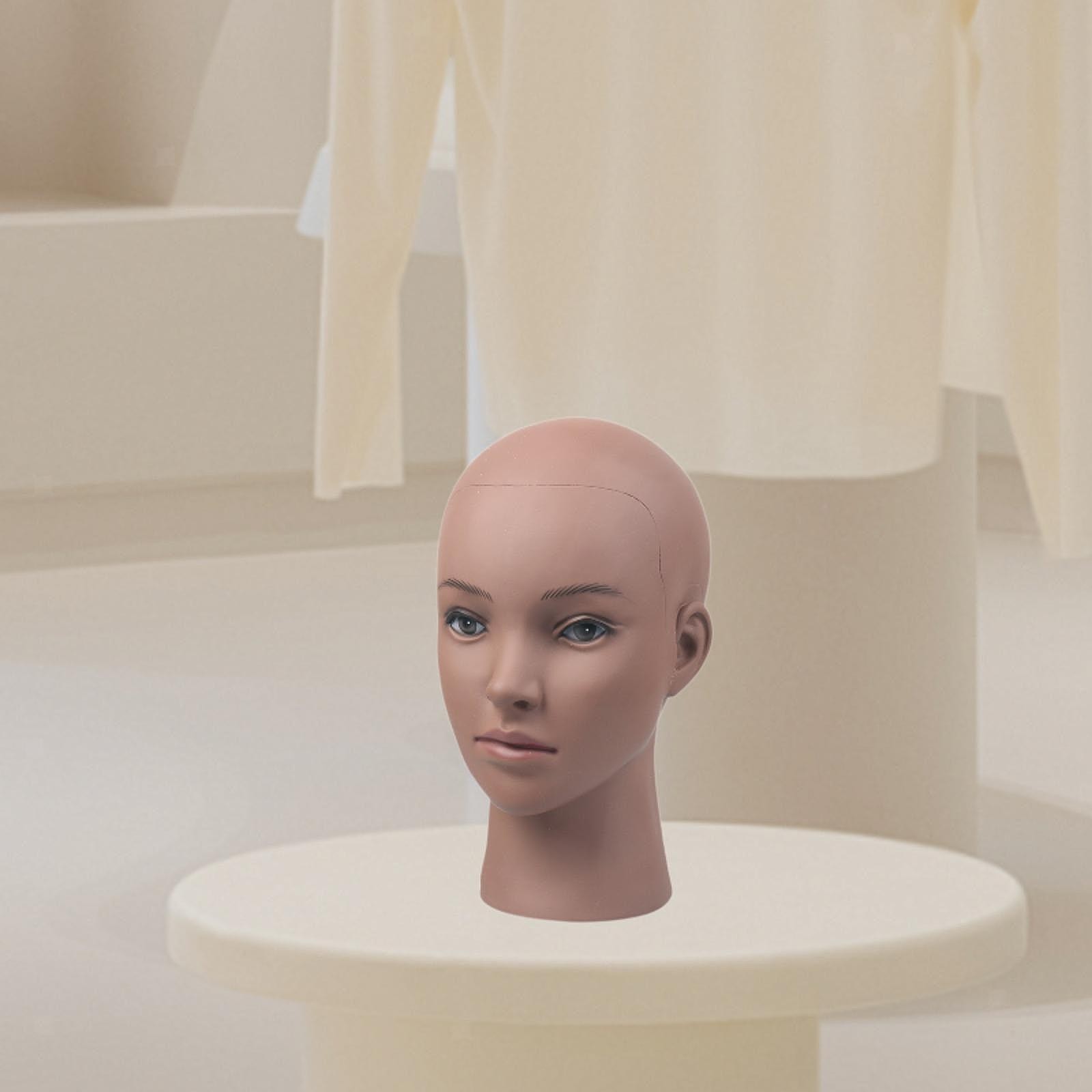 Mannequin Head Bald Manikin Doll Head Wig Display Head