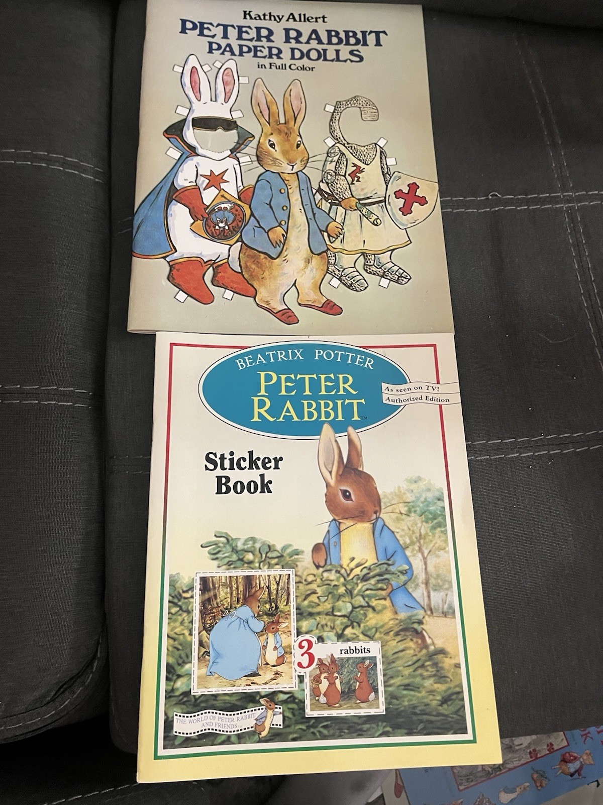 PETER RABBIT PAPER DOLLS  by Kathy Allert 1982 &peter Rabbit Sticker Book