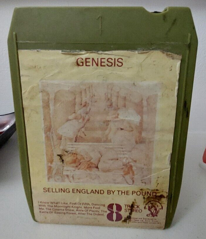 UK ISSUE 8 TRACK TAPE -  GENESIS  - SELLING ENGLAND BY THE POUND  1973