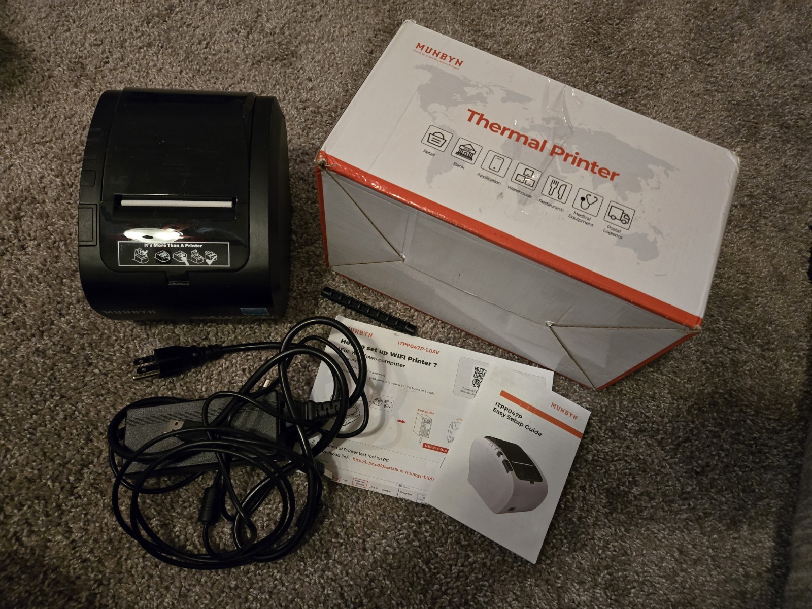 WiFi POS Receipt Printer, 80mm Thermal Receipt Printer