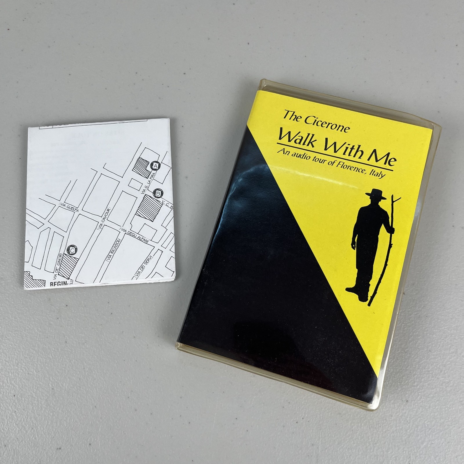 Walk With Me A Self Guided Audio Walking Tour of Florence Map Italy CASSETTE