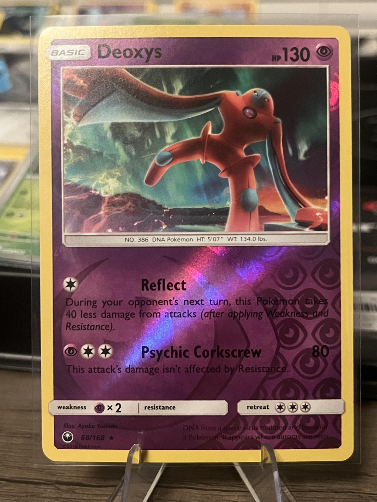 Pokemon TCG Deoxys 68/168 Reverse Holo Rare HP130 Moderately Played Card