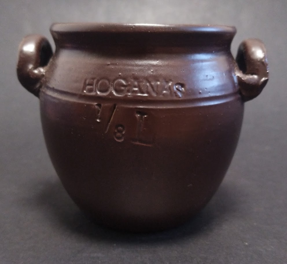 Hoganas Keramik Blyfritt Stengods Sverige Sweden Brown Crock 1/8L
