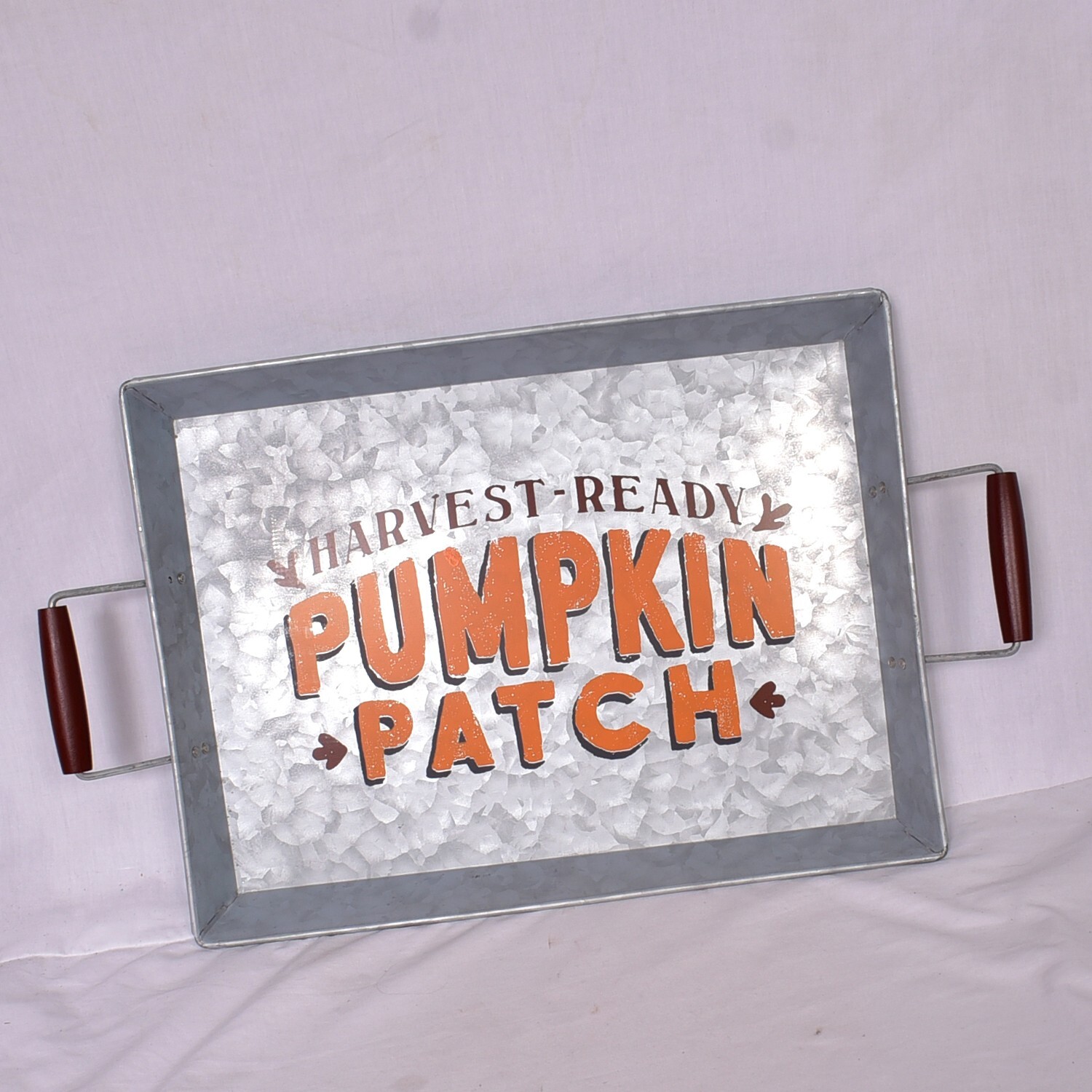 Harvest Ready Pumpkin Patch Household Serving Tray Decoration