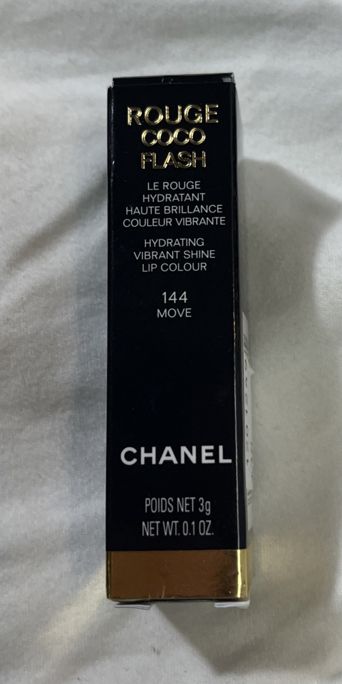 NEW IN BOX ROUGE COCO FLASH LIPSTICK #144 MOVE CHANEL