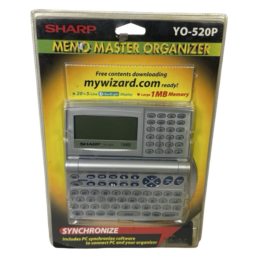 SHARP Synchronize MEMO MASTER ORGANIZER YO-520P Brand New FACTORY SEALED