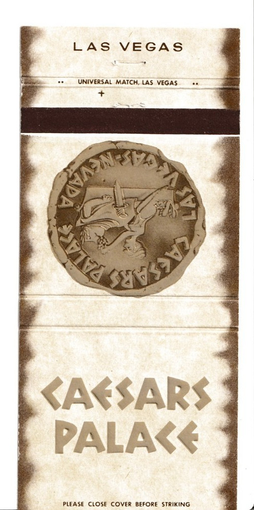 Caesars Palace Hotel Casino Matchbook Cover icmsc5