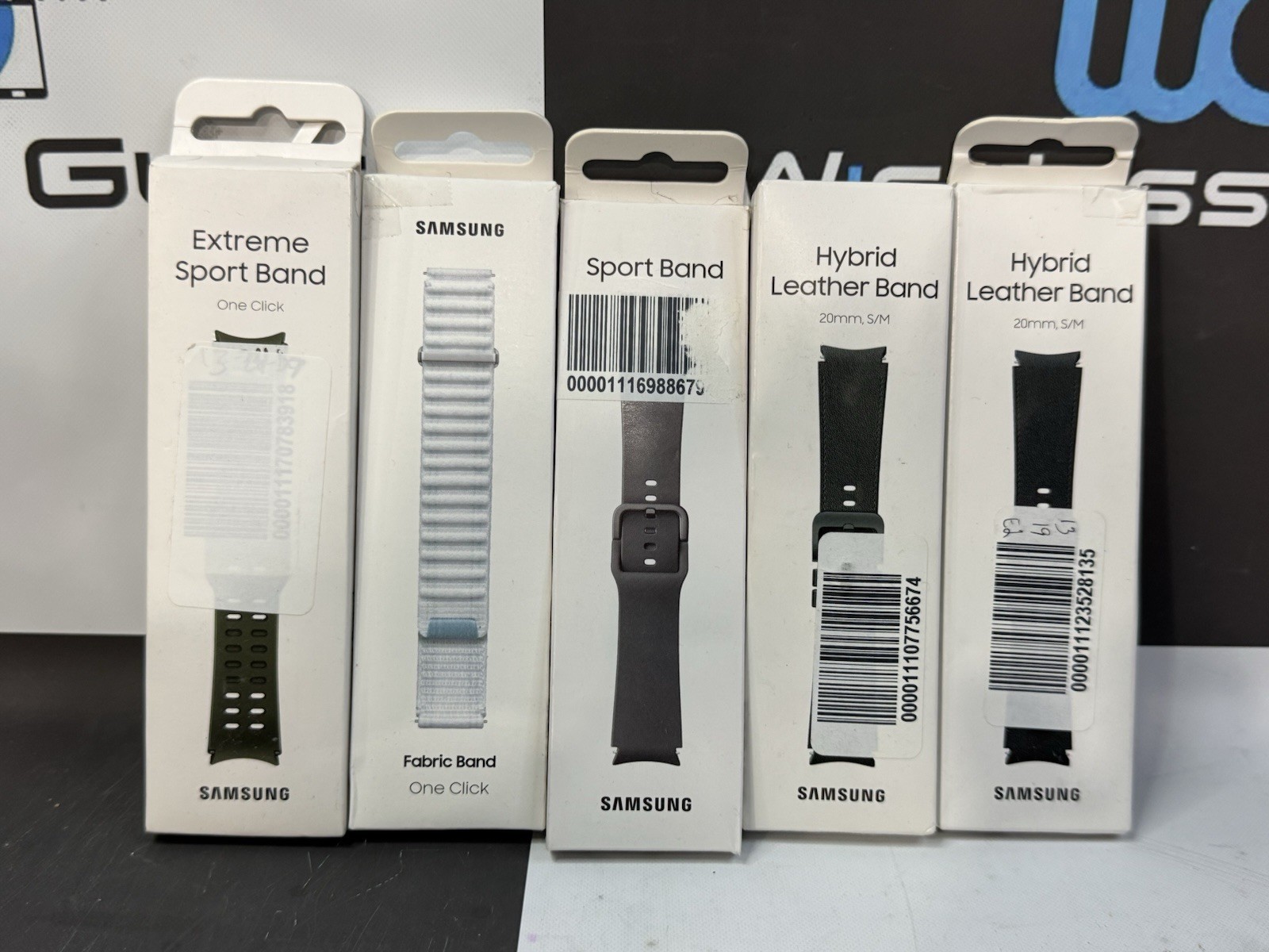 LOT OF 5! Genuine Samsung Galaxy Watch Bands, Size M/L 20mm - Sport, Athleisure!