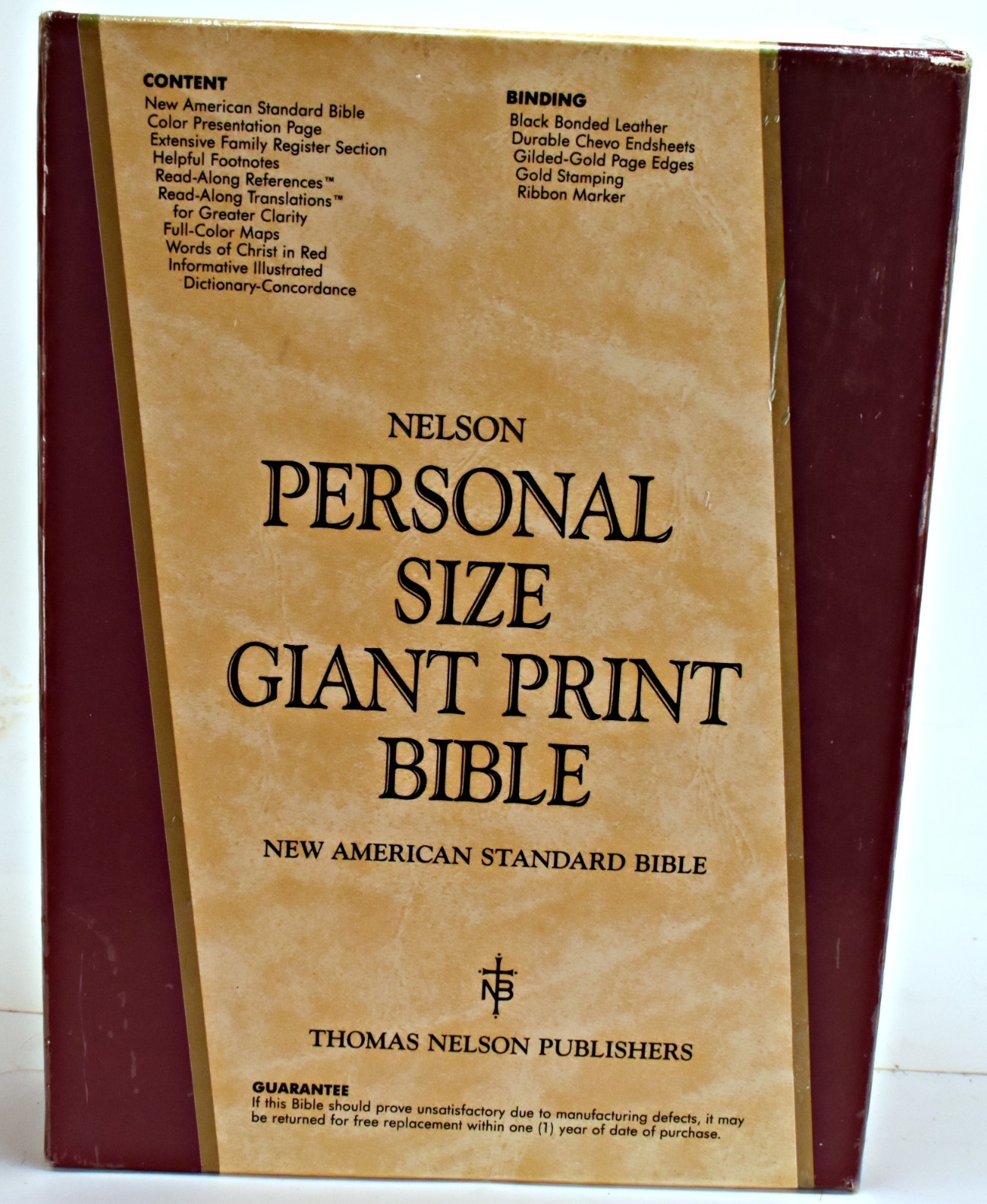 New American Standard Bible Giant Print Nelson 525 Edition 1985 Black