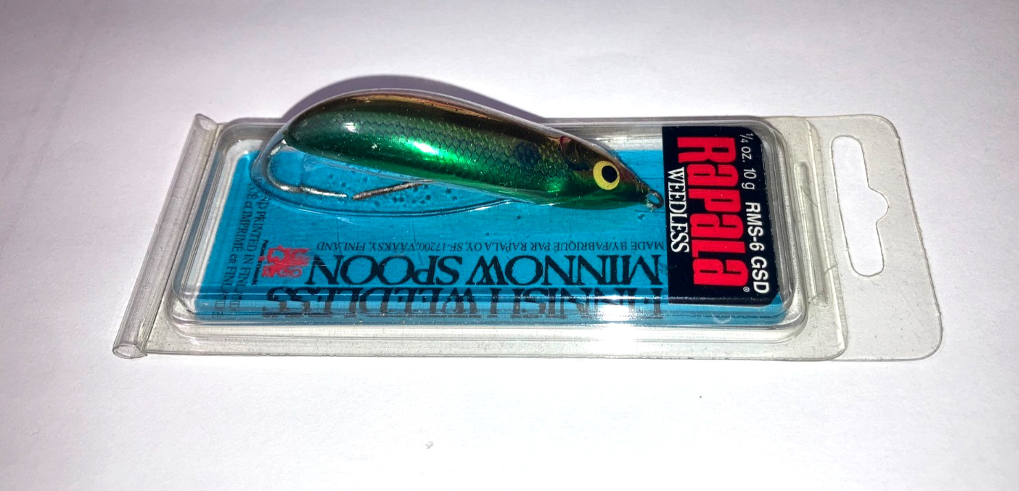 Rapala Minnow Spoon Weedless Made In Finland Bass Smallmouth Northern Pike Lure