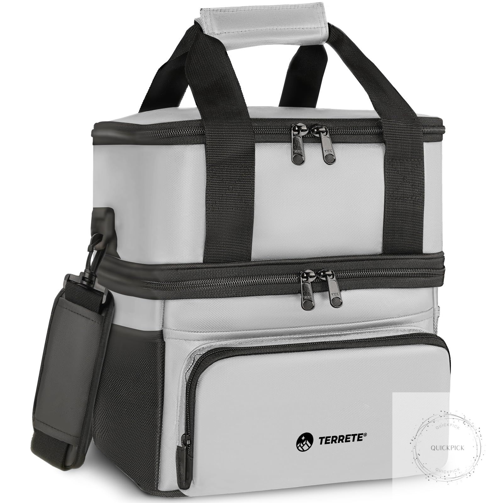 Lunch Bag Lunch Box for Men, Double Deck Insulated Lunch Bag Women, Leakproof Lu