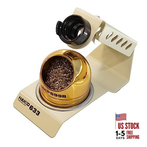  633-01 – Soldering Iron Holder with 599B Tip Cleaner With Wire Pot