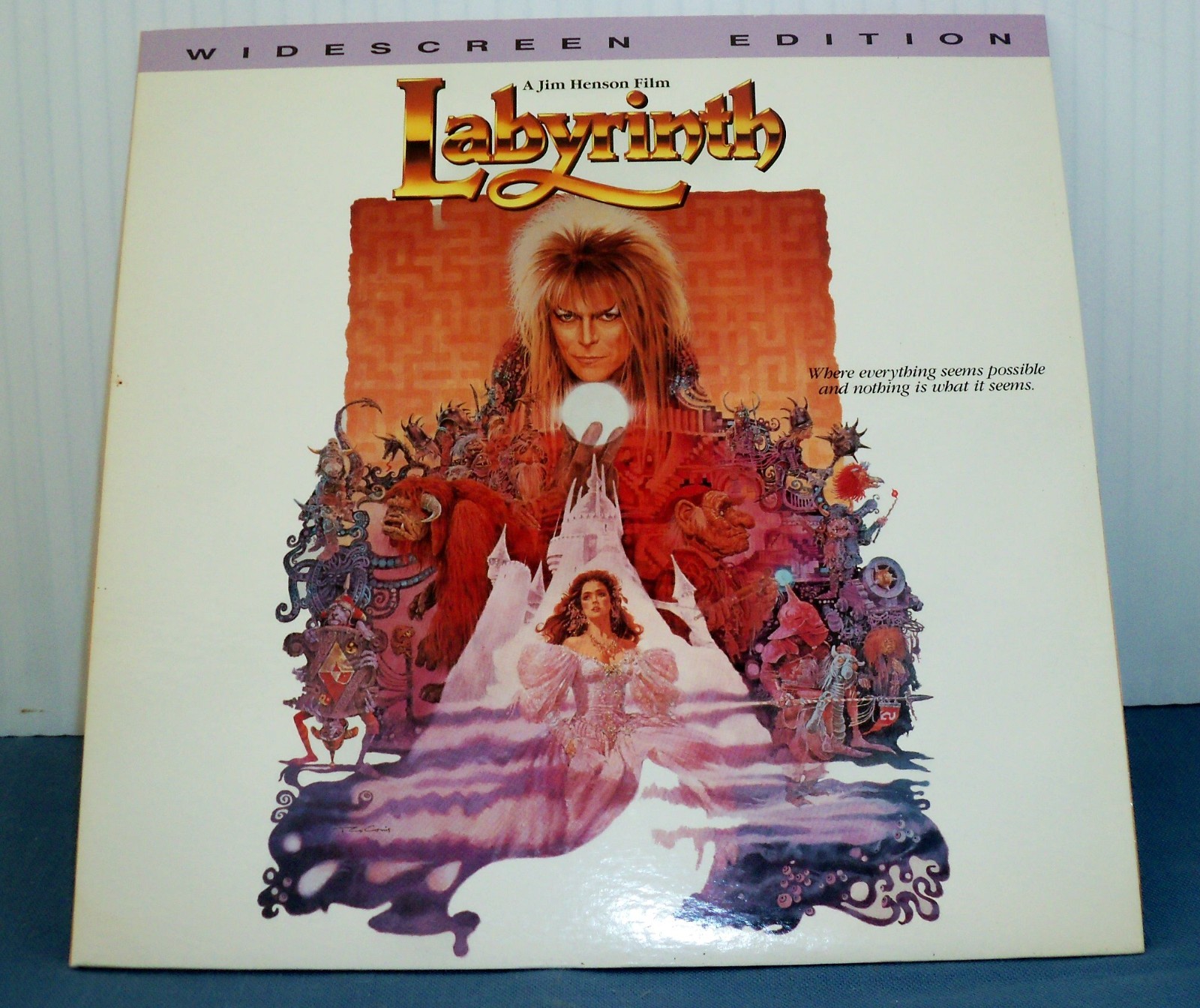 Labyrinth (1986) Widescreen Laserdisc LD Gatefold David Bowie - RARE