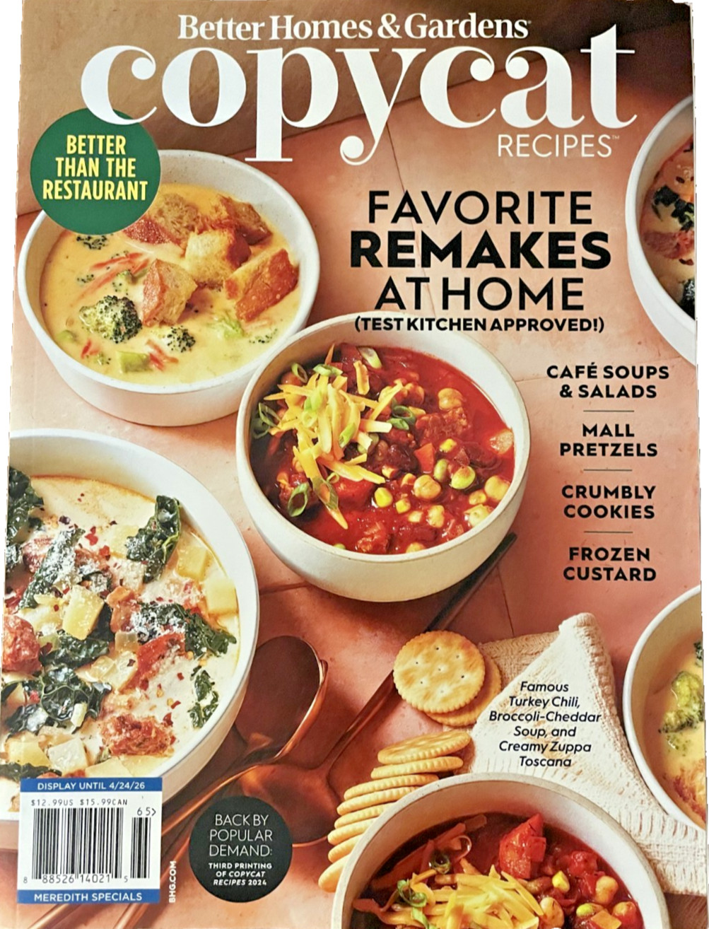 Copycat Recipes Better Homes & Gardens FREE SHIPPING 2026