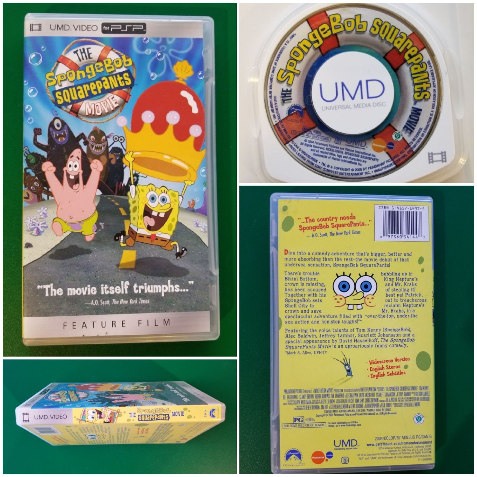 The Spongebob Squarepants Movie UMD PSP Playstation Portable | Complete Like New