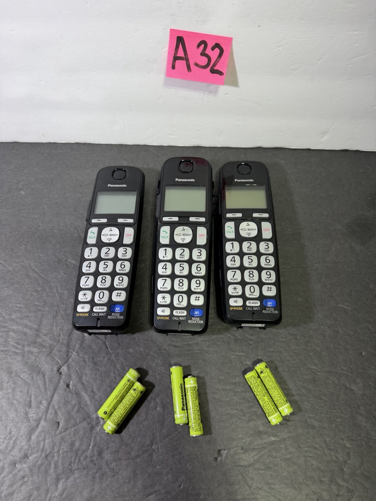 3 X Panasonic KX-TGEA20b DECT 6.0 Plus Accessory Phone Handsets Only