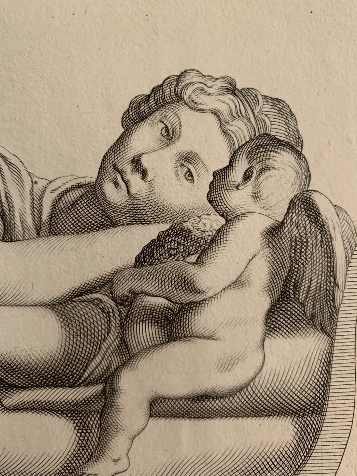 Old Engraving Blomaerts Portrait Angel Galleria Giustiniana Del Marchese 17th 2