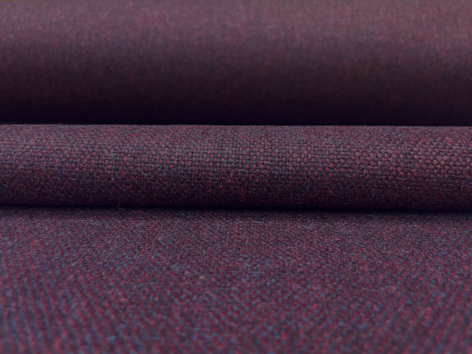 4.75 yds Camira Main Line Flax Northfields Warm Purple Wool Upholstery Fabric