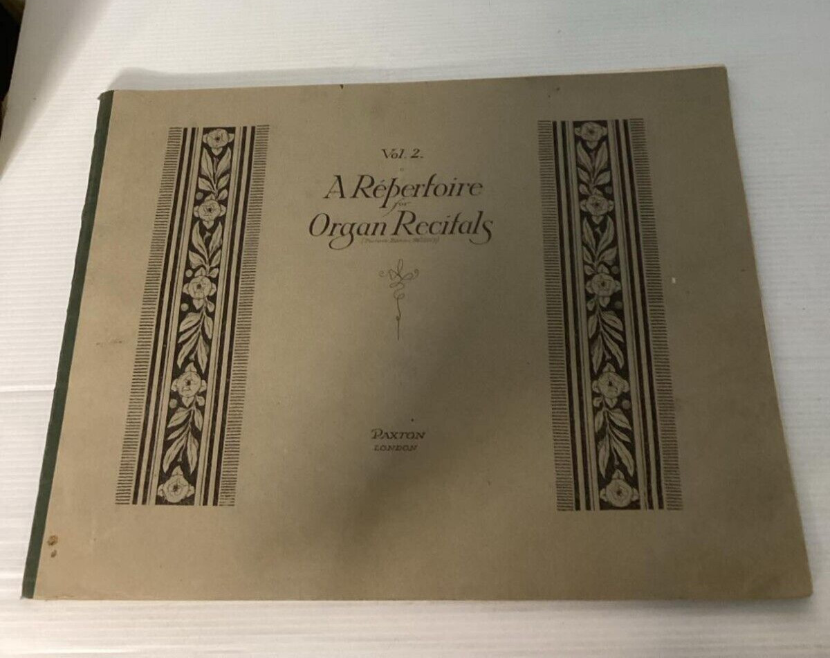 Rare 1902 A Repertoire Organ Music Recitals Volume 2 by Paxton London