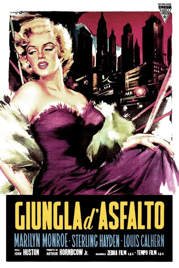 THE ASPHALT JUNGLE 1950 Film Noir John Huston Classic Reproduction Postcard