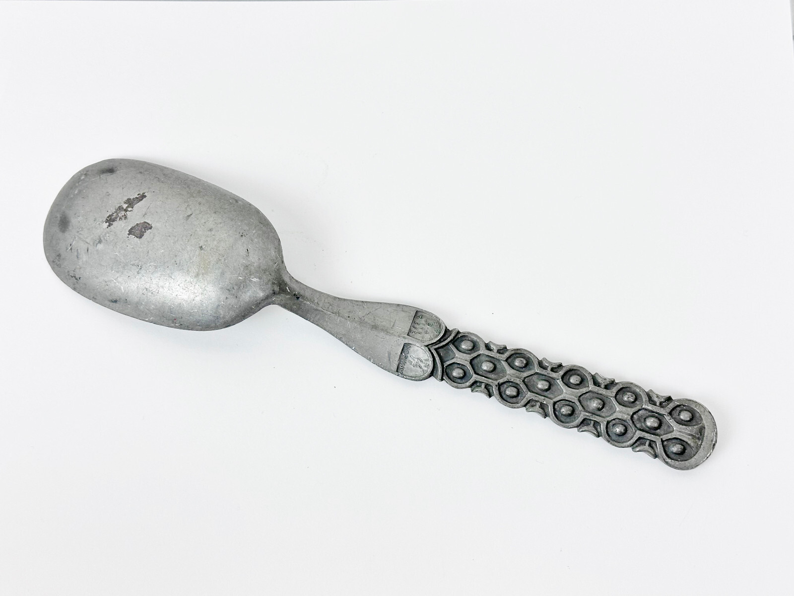 VINTAGE DAVID ANDERSEN  STOPT NORWAY PEWTER SPOON