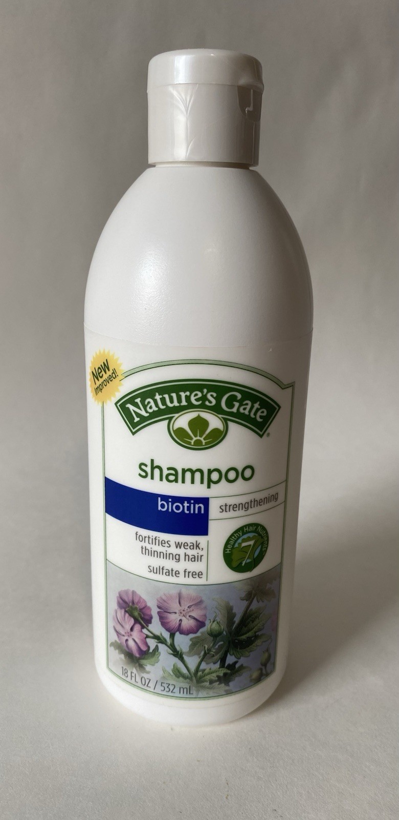 Natures Gate Shampoo Biotin Strengthening 18oz
