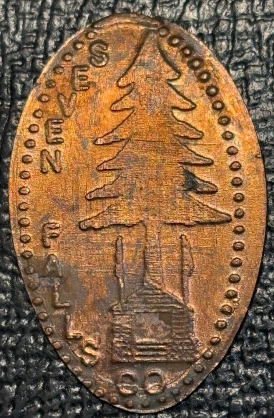 AU ELONGATED  LINCOLN MEMORIAL  SEVEN FALLS COLORADO LOG CABIN/TREE -MAR773