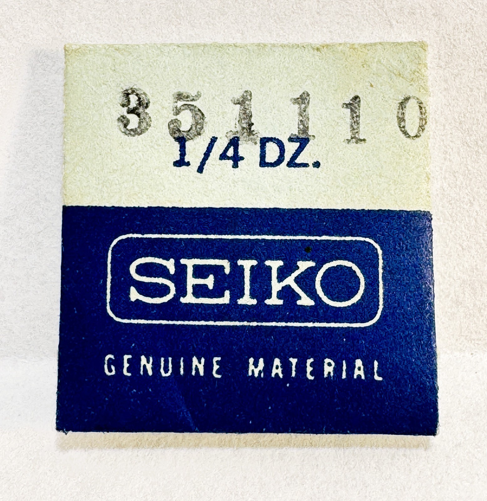 Seiko 351110 Winding Stem, NOS (3) Watch Parts 1/4 dz in Orig. Pkg