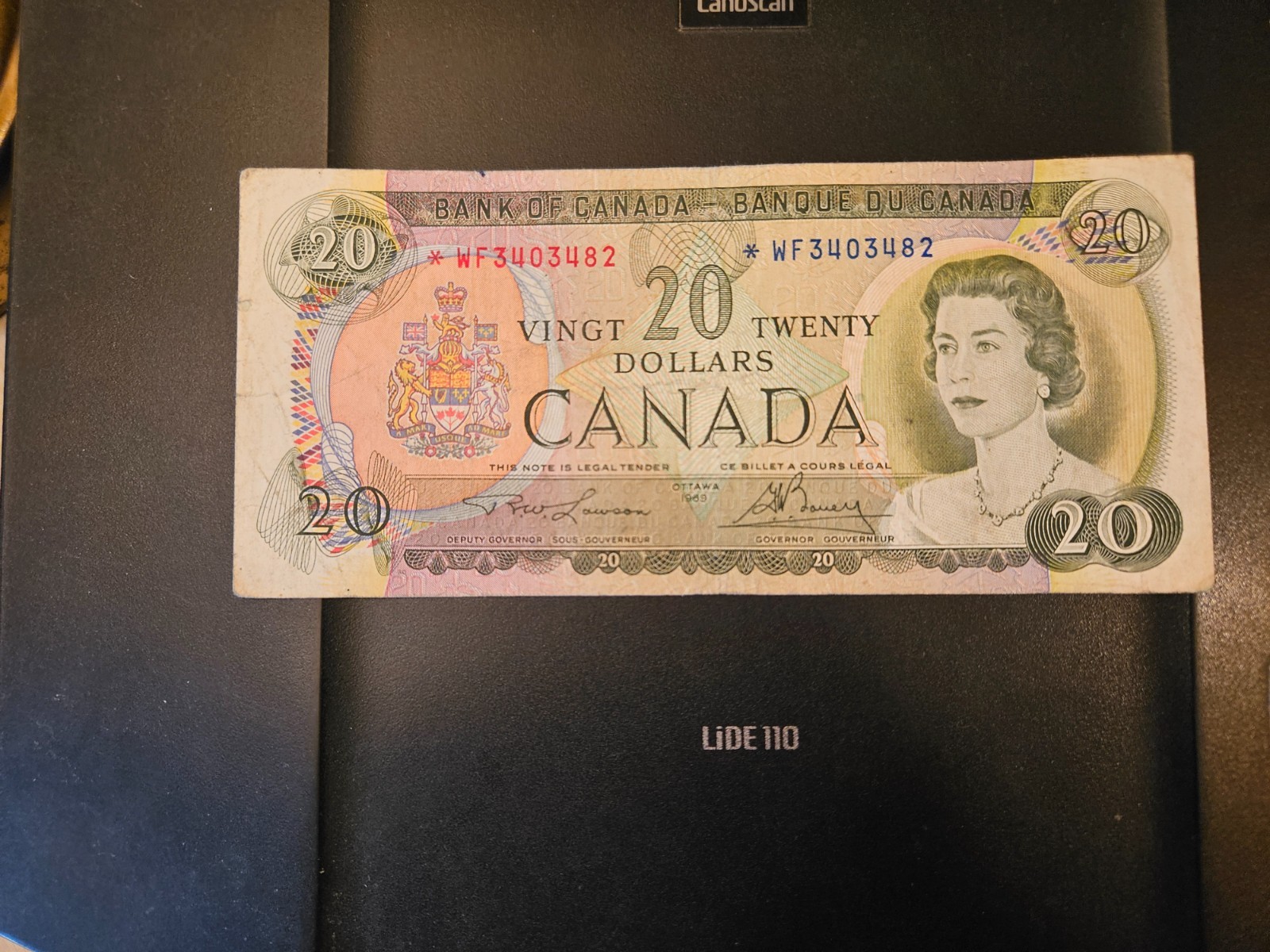 1969 Replacement $20 Dollar Bank of Canada Banknote *WF3403482