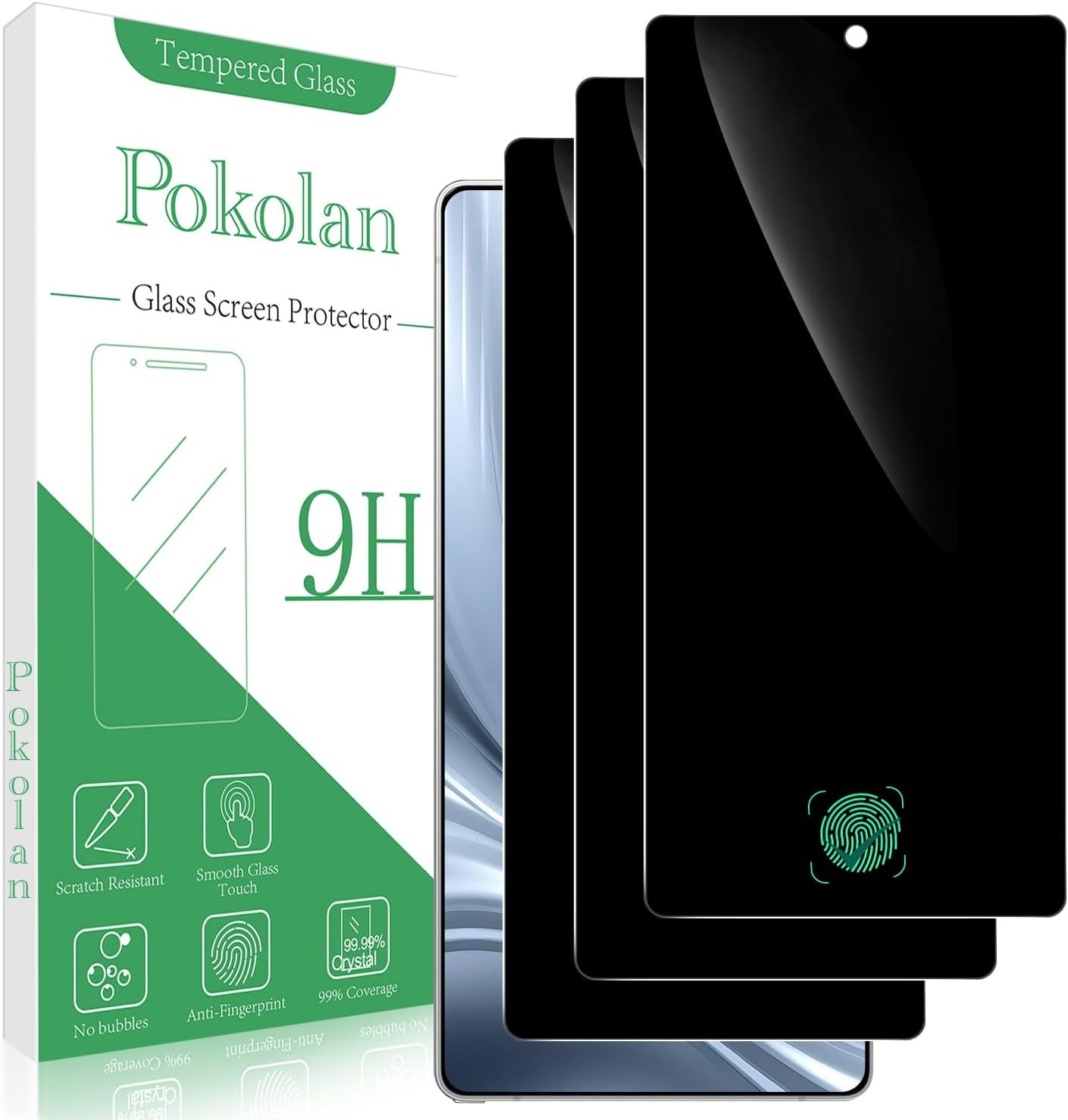 3 Pack Privacy Screen Protector & Camera Lens Protector for Samsung Galaxy S26 U