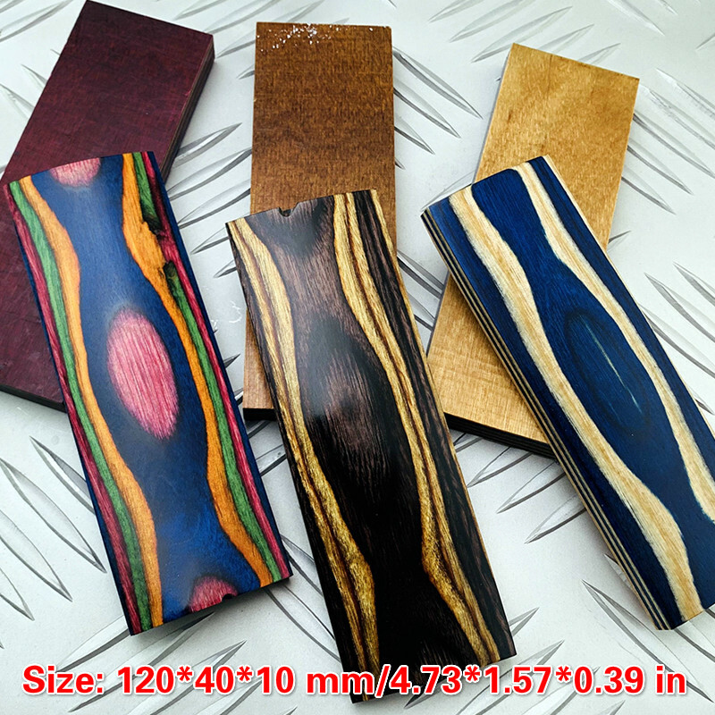 Multicolored Birch Wood Resin for Knife Handle Material Carving Crafts DIY