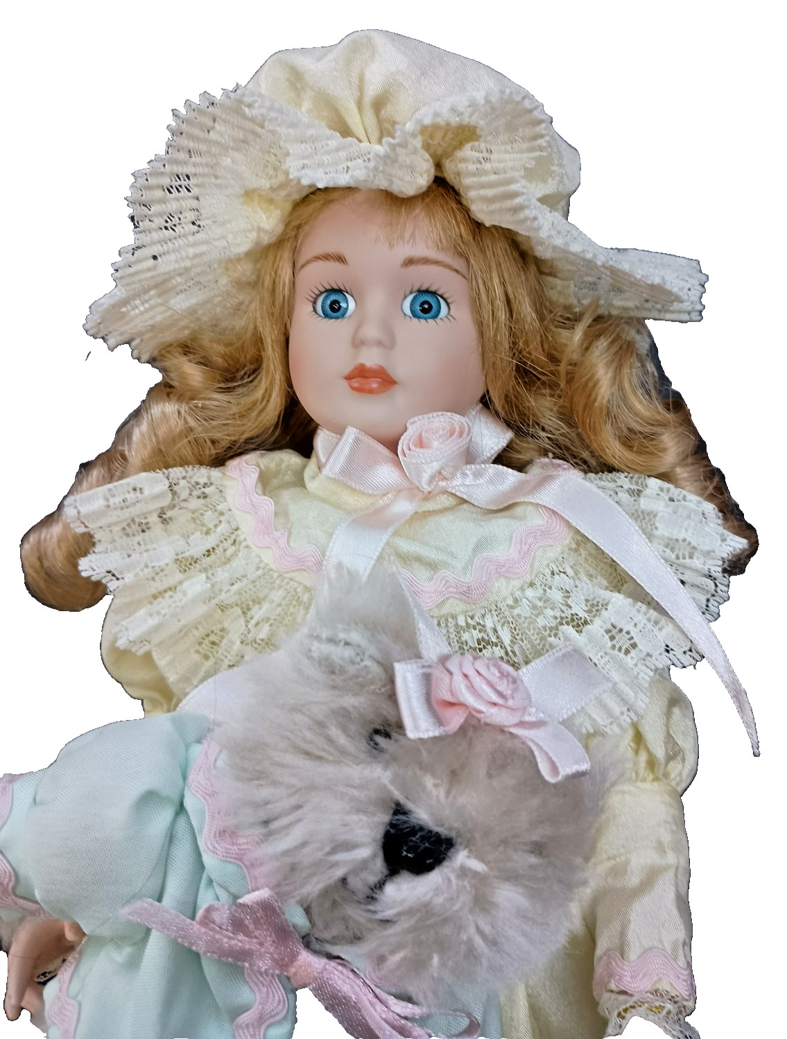Victorian Porcelain Doll Keleigh 12" Doll by Classic Creations Blonde Hair 1998