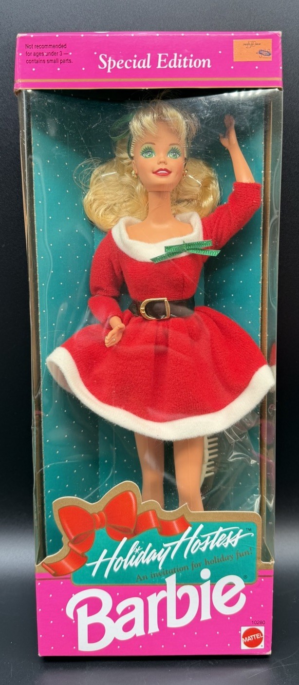 Vintage 1992 Mattel HOLIDAY HOSTESS Barbie Special Edition #10280 New NRFB